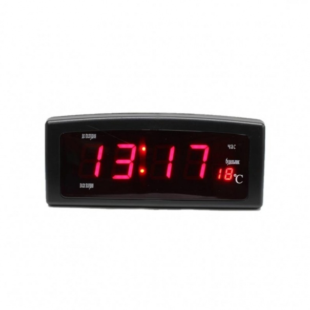 Купить Часы настольные электронные CX-818 (Black Red)(007352)