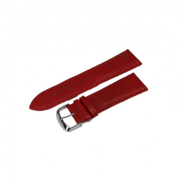 Купить Шкіряний ремінець W70 для годинника 26 mm L-220 mm (Red)(007594)