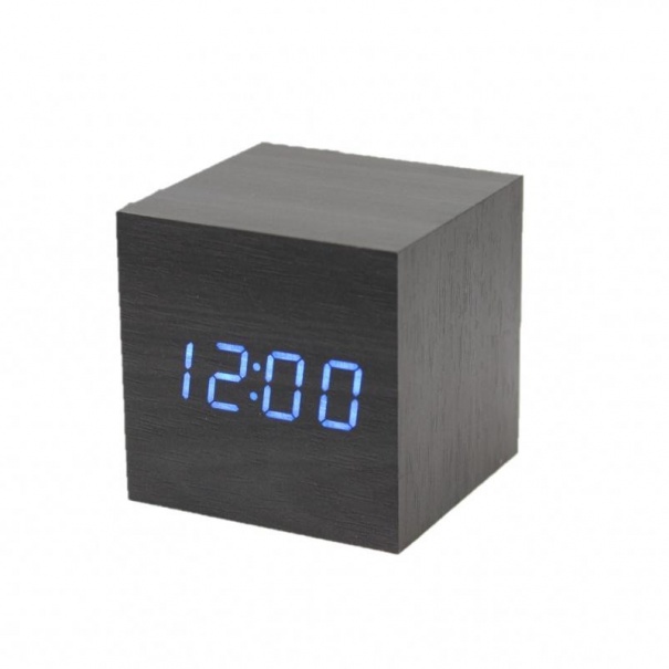 Купить Электронный будильник от сети и батареек 869-5 (Black Blue)(007344)