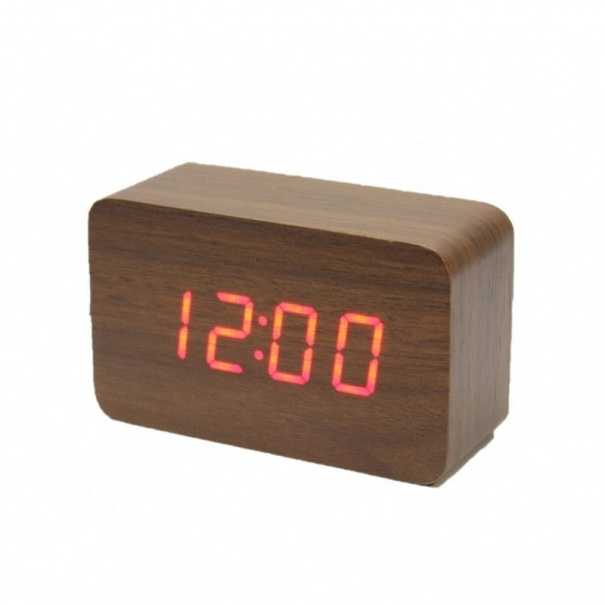 Купить Часы настольные электронные VST-863-1 (Brown Red)(007330)
