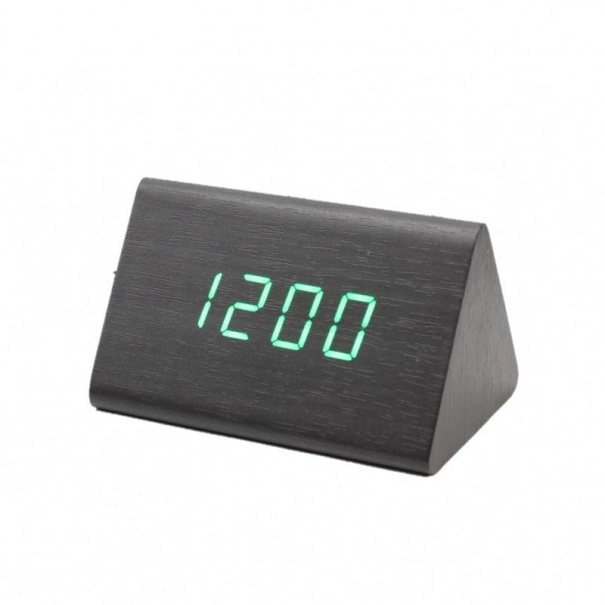 Купить Электронный будильник от сети и батареек VST-864-4 (Black Green)(007340)
