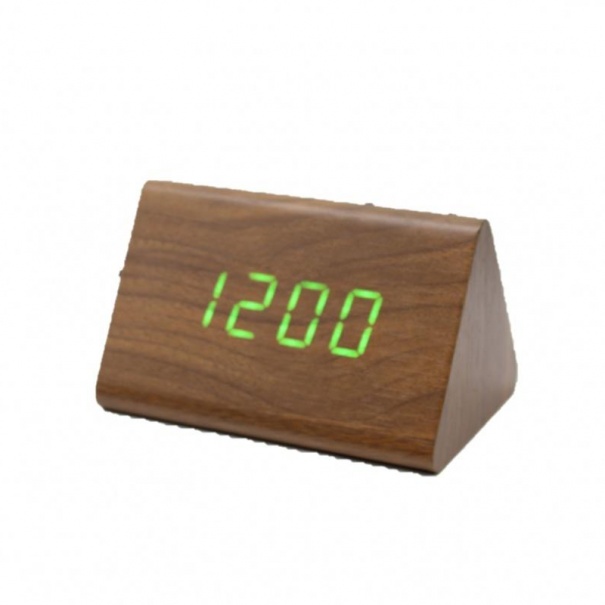 Купить Електронний настільний годинник 864-4 (Brown Green)(007341)