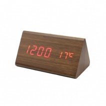Электронный будильник от сети и батареек VST-861-1 (Brown Red)(007334)