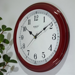 Купить Настенные часы Rikon 8351PL d-36 (008355) (Maroon off White)