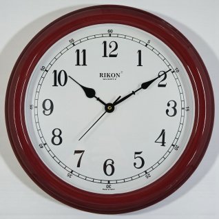 Настінний годинник Rikon 8351PL d-36 (008355) (Maroon off White)
