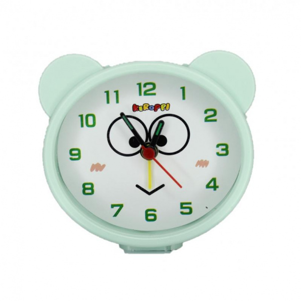 Купить Будильник 051 (Green Keroppi Face)(007270), прерывистый сигнал.