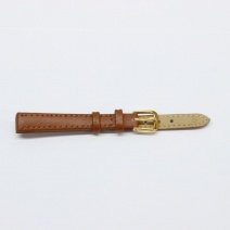 Kожаный ремешок для часов ПЛ-10 мм (светл.-корич.)(009403)