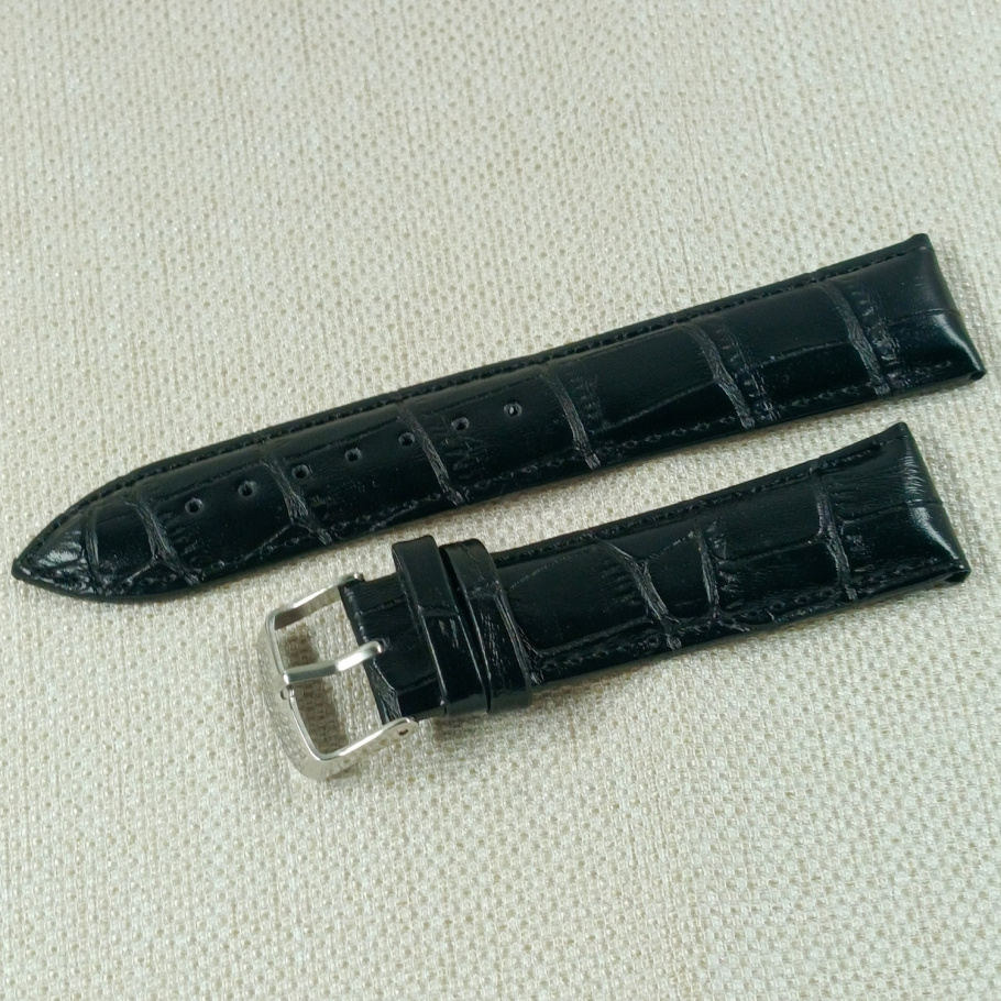 Купить Шкіряний ремінець Нагата 22мм L-215mm (009226)(чорний крокодил)