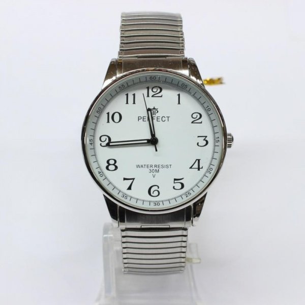 Купить Мужские часы Perfect gumka silver (40357), точный ход.