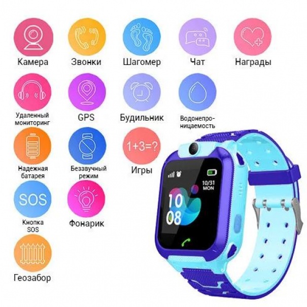 Купить Smart часы детские с GPS TD07S + камера (006183)