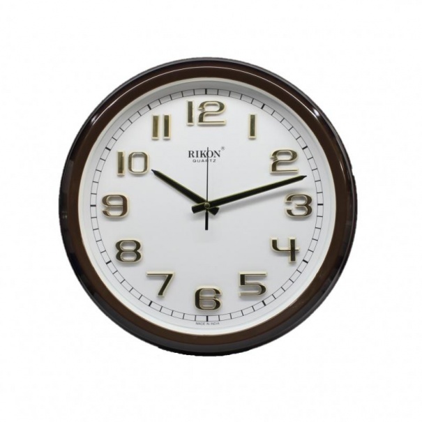 Купить Настенные часы Rikon RK-19 DX (Brown off White)(007191), d-35 см.