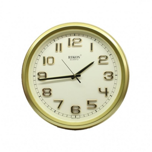 Купить Настенные часы Rikon RK-19 DX (Golden)(007192), d-35 см.