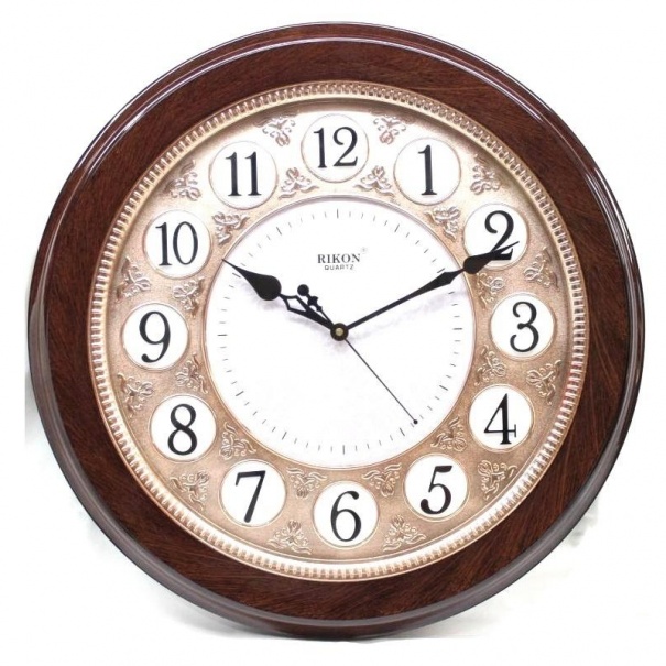 Купить Настенные часы Rikon RK-30 (BrownGoldRose off White)(007179), d-51см.