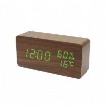 Часы настольные электронные  VST-862S-4 (Brown Green)(007328)