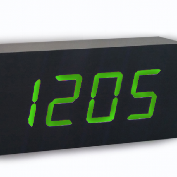 Купить Электронный будильник от сети и батареек VST-865-4 (Black Green)(007362)