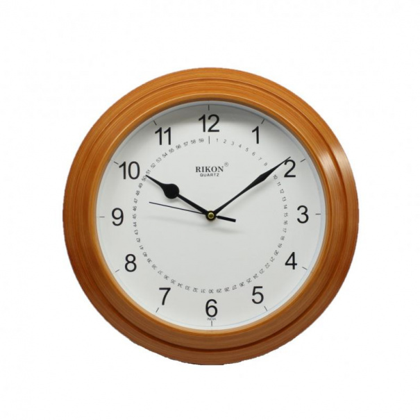 Купить Настенные часы Rikon 1951 (Teak Wood off White)(007190), d-31 см.
