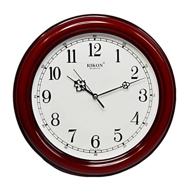 Купить Настенные часы Rikon13751(Maroon off White)(003243), d-30,5 см