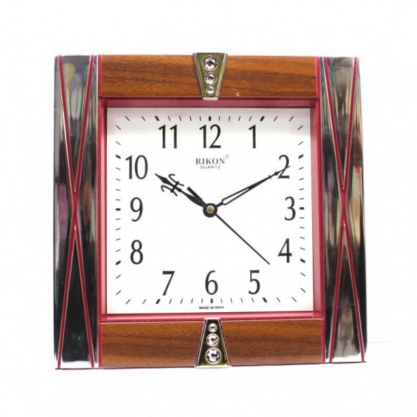 Купить Настенные часы Rikon 591(Maroon off White) (007038), 25*25 см.