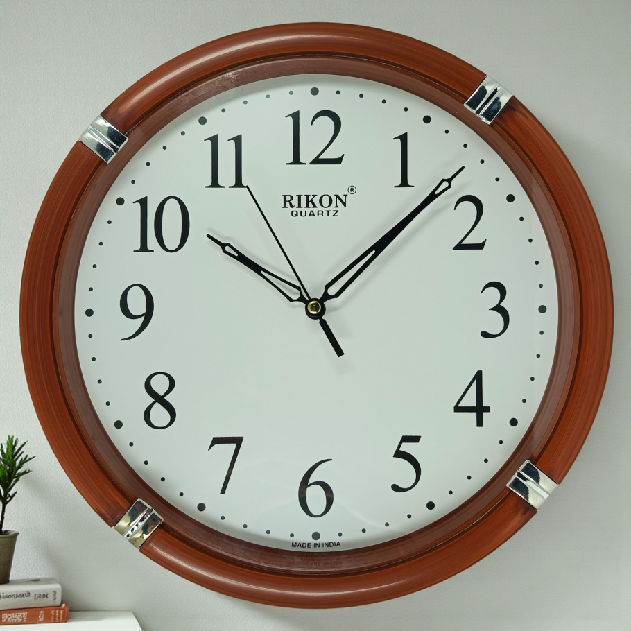 Купить Настінний годинник Rikon 521 d-27.5см (007023) (Wood White)