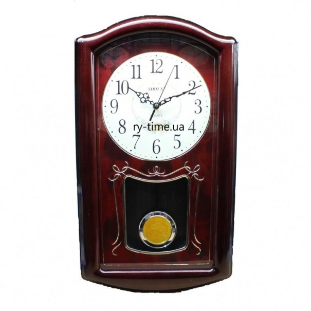 Купить Настенные часы Sirius SI-390 (Maroon)(007143), 32*55 см.