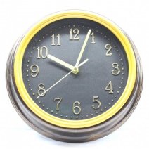 Настенные часы 5005 (Brown-Black)(007243), d-25 см.