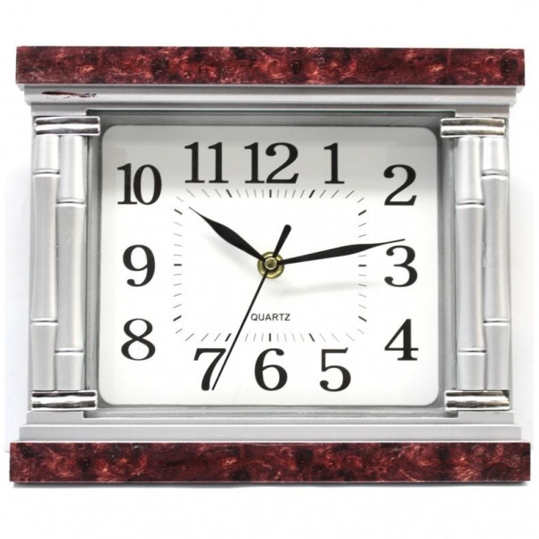 Купить Настенные часы 313 (Silver-Brown)(007246), 26*22*4 см.