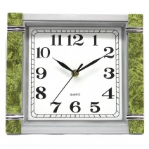 Настенные часы 226 (Silver Green)(007264), 25*22*4,5 см.