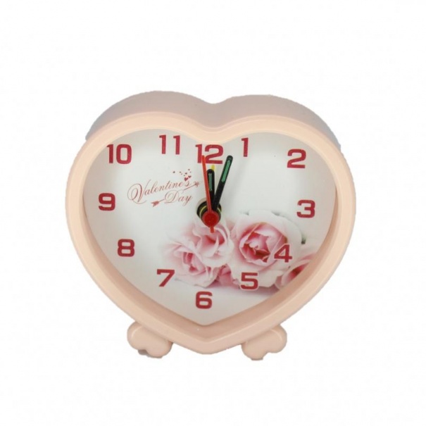 Купить Кварцевый будильник 052 (Beige Rose)(007275), 9*8*3,5 см.