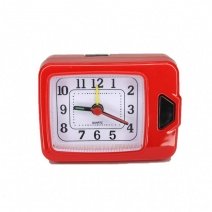 Кварцевый будильник 137 (Red)(007287), 9*6,5*3,3 см.