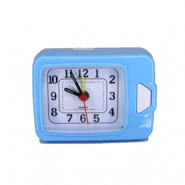Купить Кварцевый будильник 137 (Blue)(007289), 9*6,5*3,3 см.