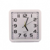 Кварцовий будильник 069 (White) (007095), 15*15*4 см.