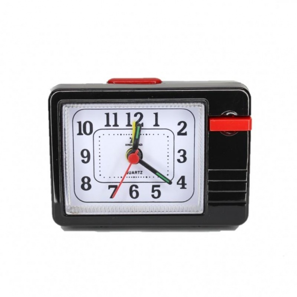 Купить Кварцевый будильник 136 (Black)(007281), 9*6,5*3,3 см.