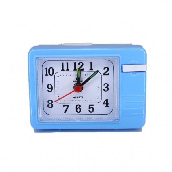 Купить Кварцевый будильник 136 (Blue)(007282), 9*6,5*3,3 см.