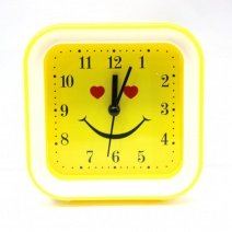 Кварцевый будильник 635 (Smile-2)(007301), 10,2*10,3 см.