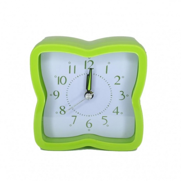 Купить Кварцевый будильник 626 (Green)(007296), 9*9*4 см.