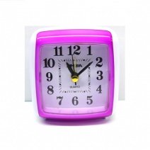 Кварцевый будильник 791 (Pink)(007399), 8*8.5*4 см.