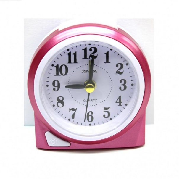 Купить Кварцевый будильник 790 (Pink)(007372), 8*8.5*3.5 см.