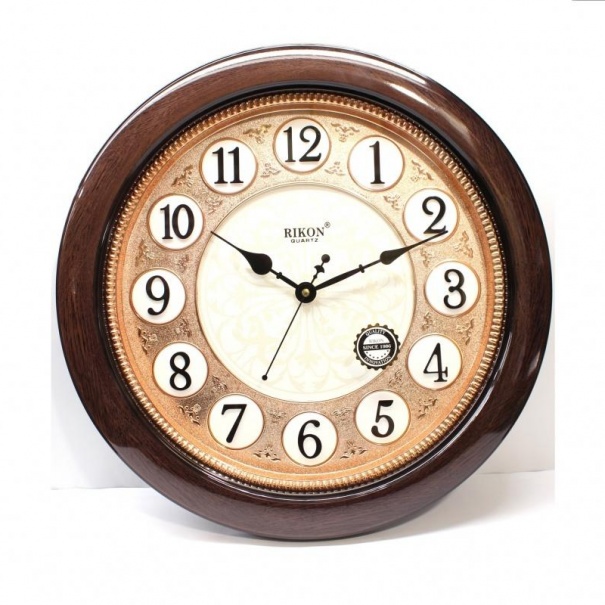 Купить Настенные часы RK28 (BrowRoseGold off White) (007936), d-40 см.