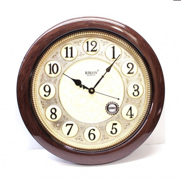Купить Настенные часы Rikon RK28 (Ivory BrownGold) (007934), d-40 см.