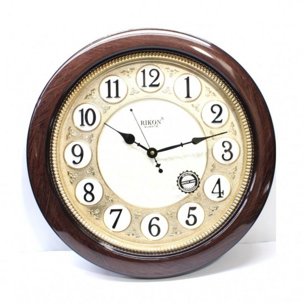 Купить Настенные часы RK28 (Brown gold off white) (007935), d-40 см.