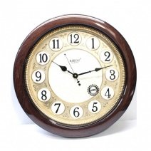 Настенные часы RK28 (Brown gold off white) (007935), d-40 см.