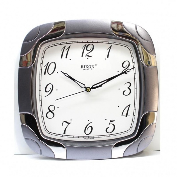 Купить Настенные часы Rikon RK-8751 (Grey) (007080), d-26 см.