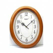 Настенные часы Rikon RK-8651 (Teak Wood off White) (007054), d-34*27 см.
