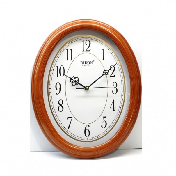 Купить Настенные часы Rikon RK-8651 (Wood off White) (007052), d-34*27 см.