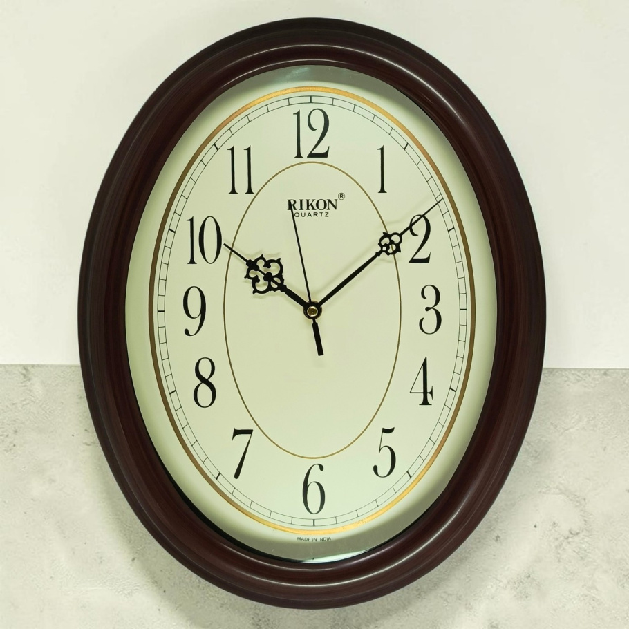 Купить Настенные часы Rikon RK-8651 (Brown ivory) (007049), d-34*27 см.