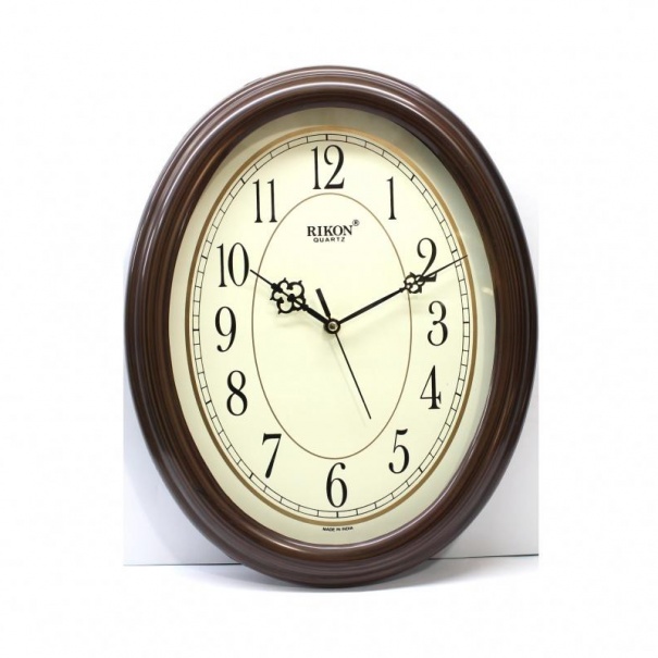 Купить Настенные часы Rikon RK-8651 (Brown ivory) (007049), d-34*27 см.