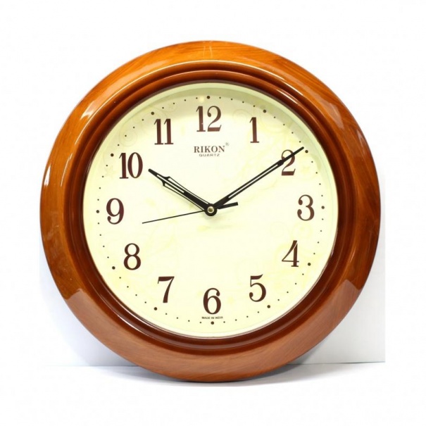 Купить Настінний годинник Rikon RK-8251 (Teak wood pic-C) (42726), d-33 см.