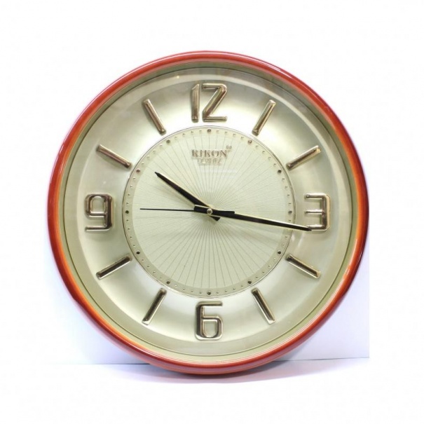 Купить Настенные часы Rikon RK-13 (Wood goldsil) (42730), d-37.5