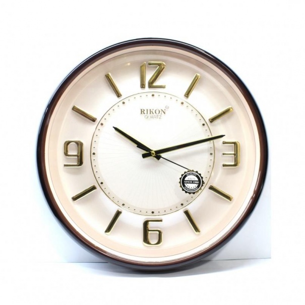 Купить Настенные часы Rikon RK-13 (Brown Pearl) (008359), d-37.5