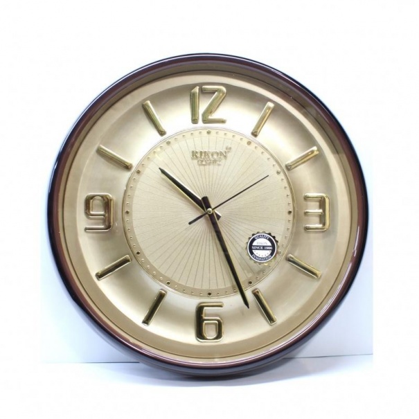 Купить Настенные часы Rikon RK-13 (Brown Beige) (008358), d-37.5